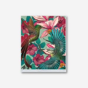 Print - Heavenly Hummingbirds A4