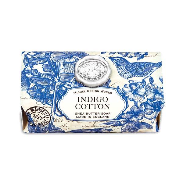 Indigo Cotton Large Soap Bar