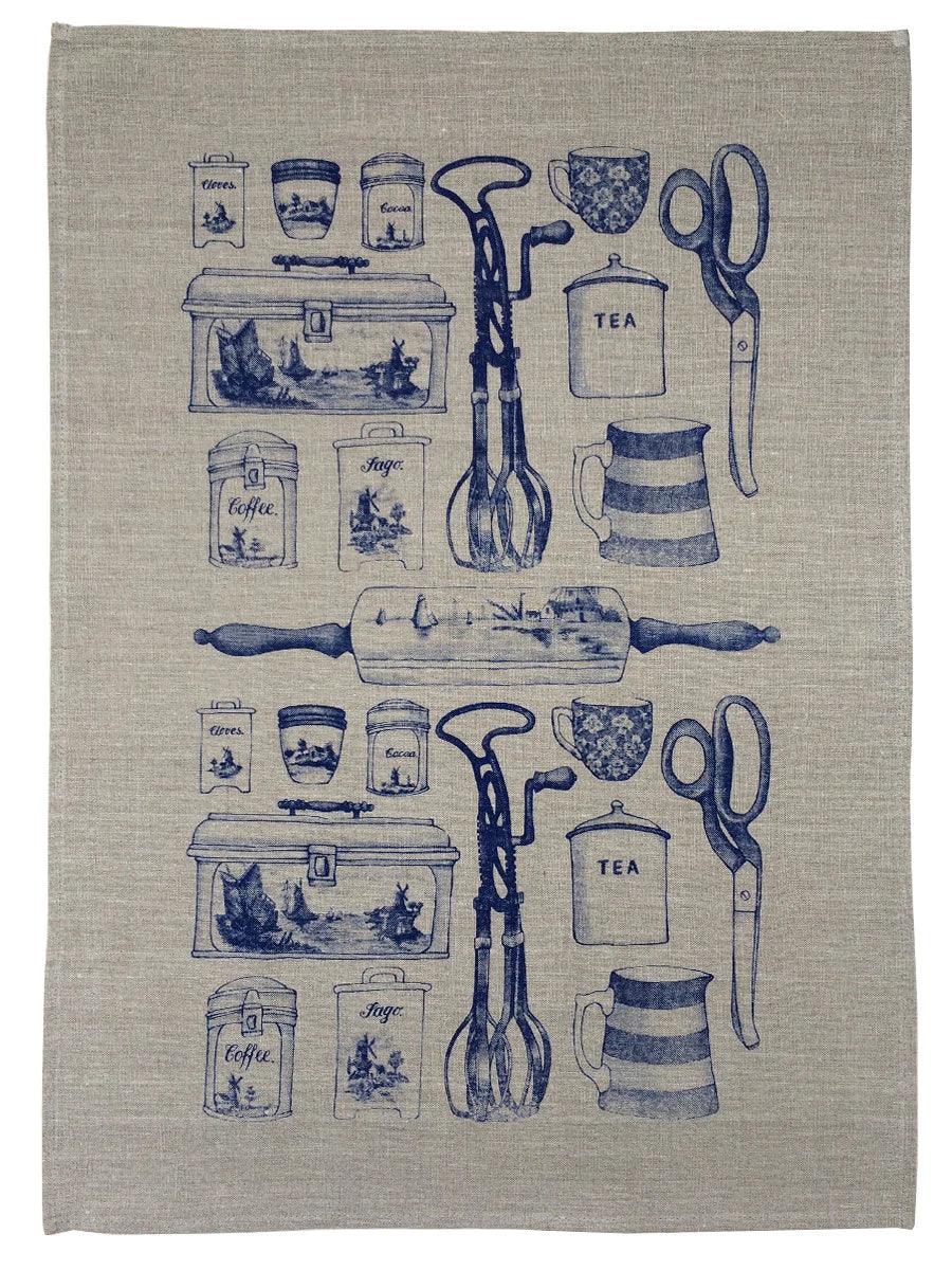 Natural linen Olveston Tea Towel
