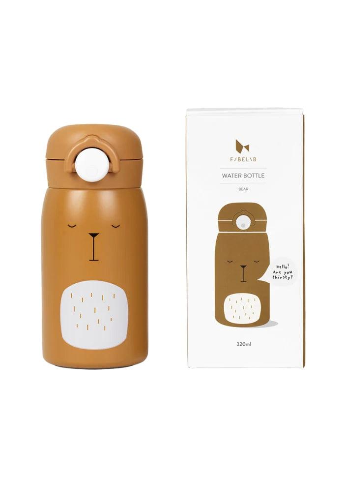 Water bottle - Bear - Ochre