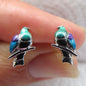 Kereru stud earrings