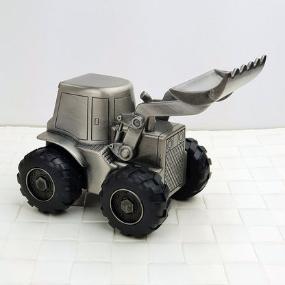 Digger Money Box Pewter Finish