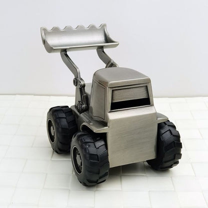 Digger Money Box Pewter Finish