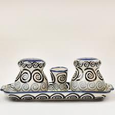 Salt & Pepper Set Whirlpool Blue/Green