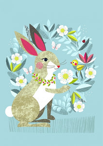 Pretty Rabbit And Piwakawaka Art Print*