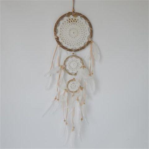 White Gypsy Triple Dreamcatcher