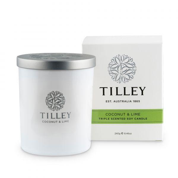 Coconut & Lime Soy Candle 240g / 45 Hour - Tigerlily Gift Store