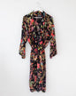 Paradise Diamond Kimono Robe - Black