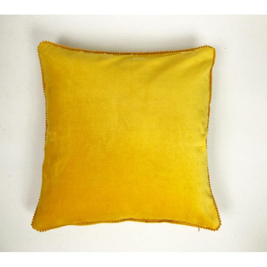 Velvet Gold Lace Cushion