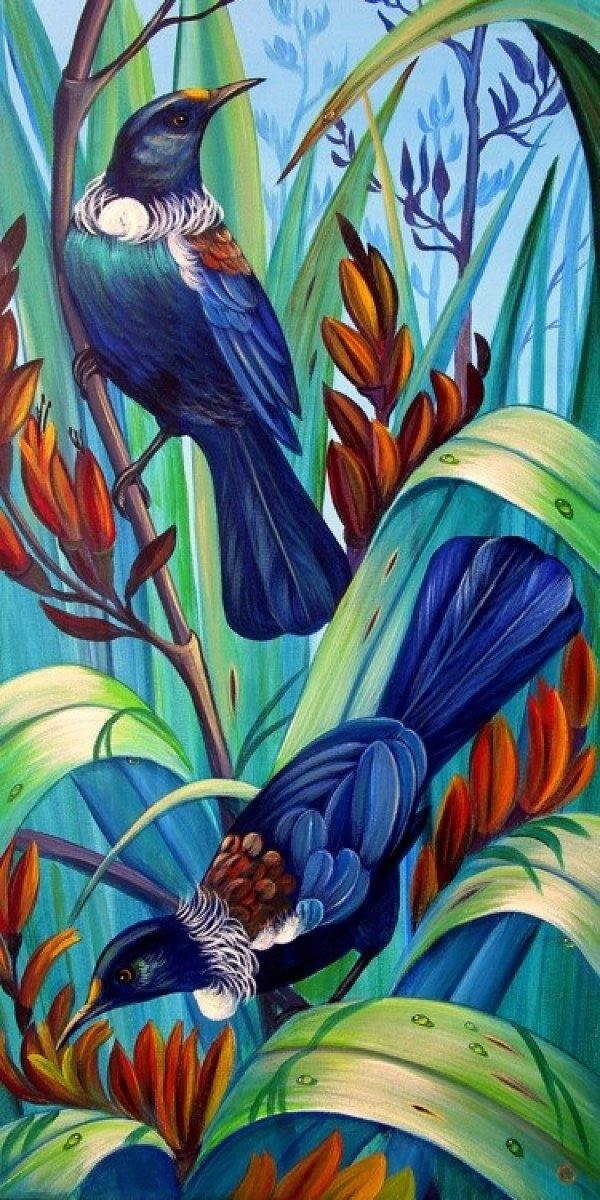 In The Flax Print in Black Frame - Tigerlily Gift Store