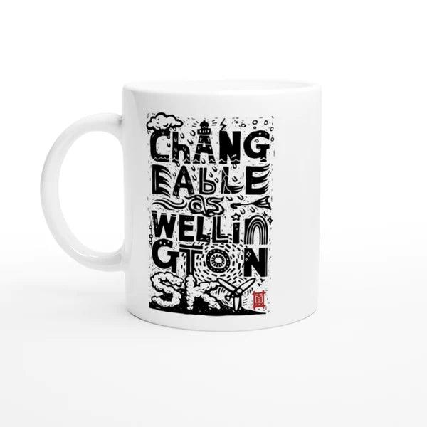 Mug "Changeable as Wellington Sky"