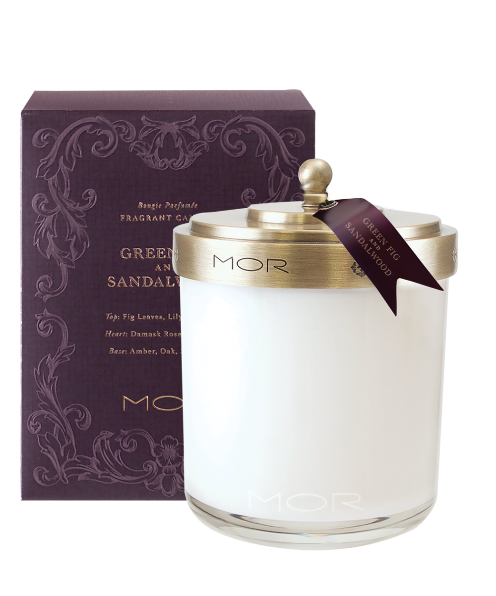 Green Fig and Sandalwood Fragrant Candle - Tigerlily Gift Store