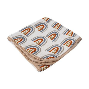 4 Layer Muslin Blanket Rainbow - Tigerlily Gift Store