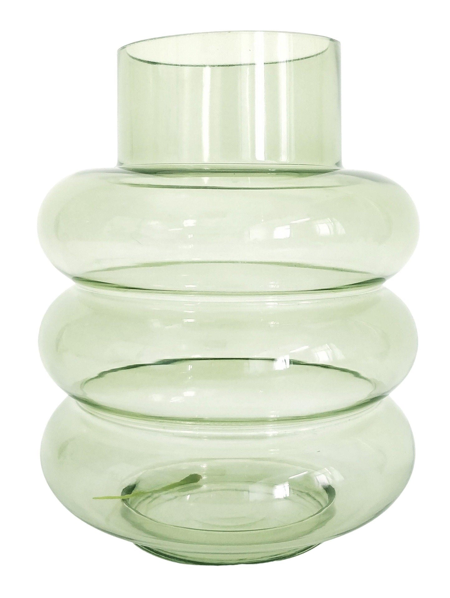 Tommy Ring Glass Vase Sage