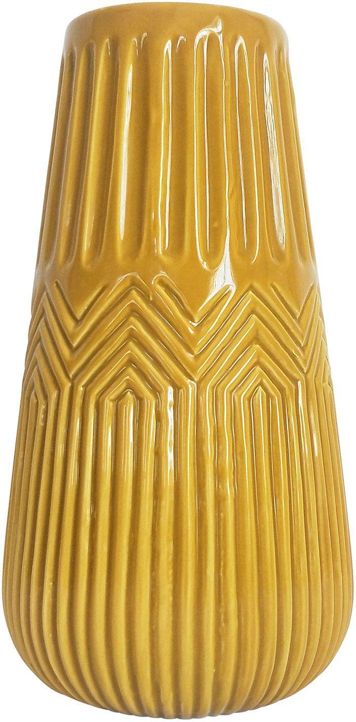 Zari Vase Mustard - Tigerlily Gift Store