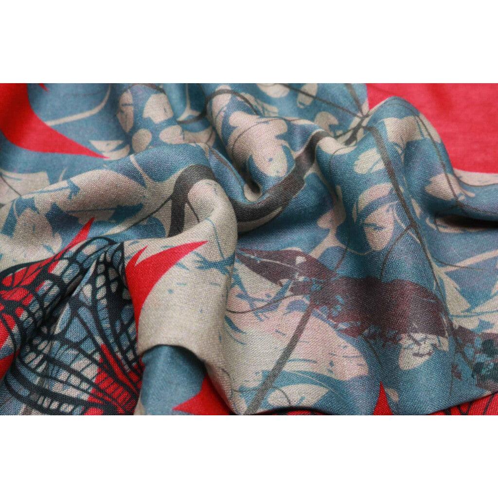 Animal Merino Silk Designer Scarf